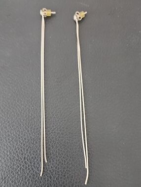 Minimalist Long Sterling 8Silver Threader Earrings - Sleek Women’s Jewelry
